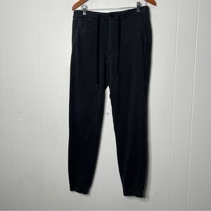 Lululemon Dark Gray Joggers Jersey Knit Zip Fly Drawstring Men's 32